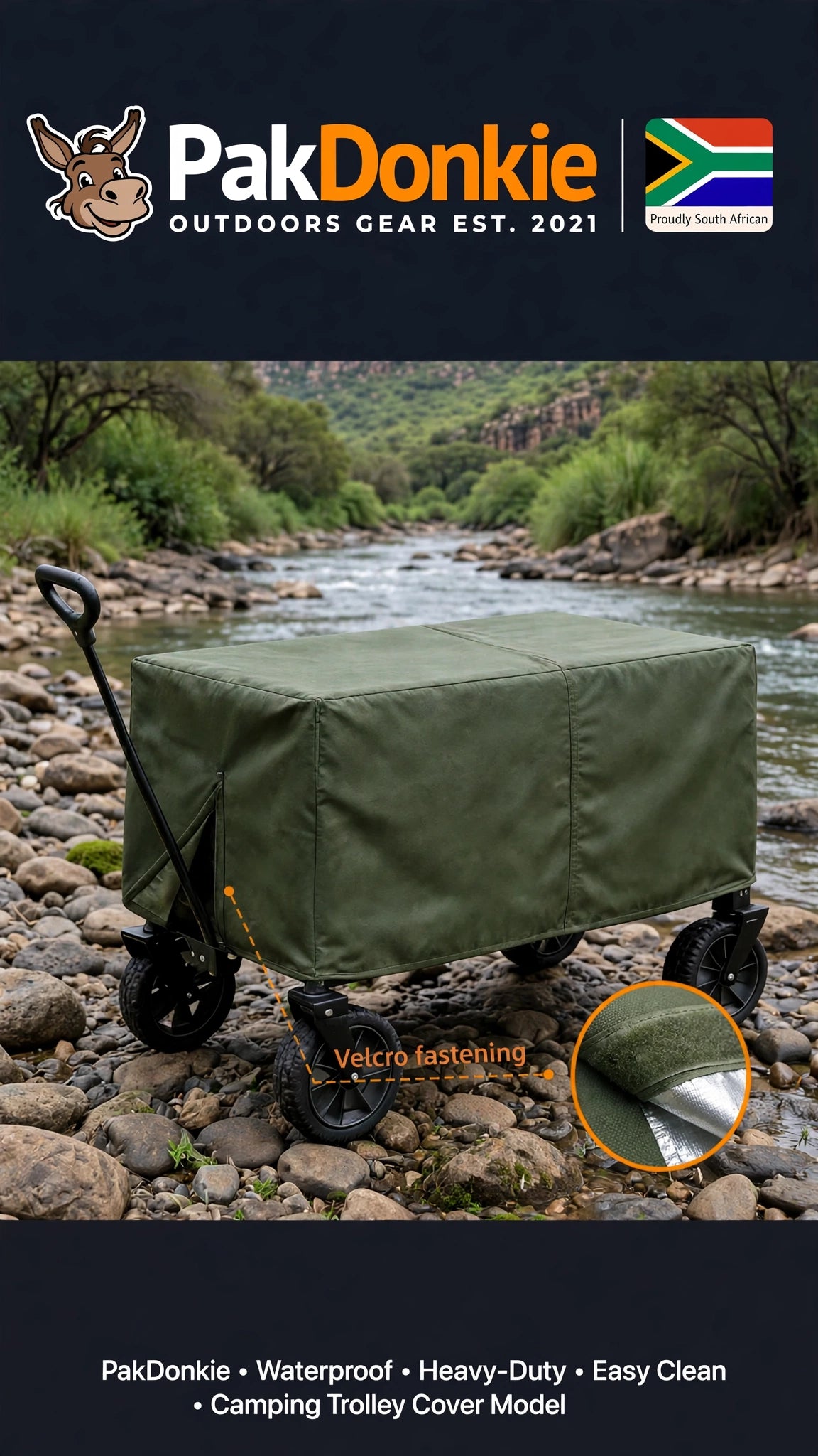 PAKDONKIE Foldable Utility Cart Cover