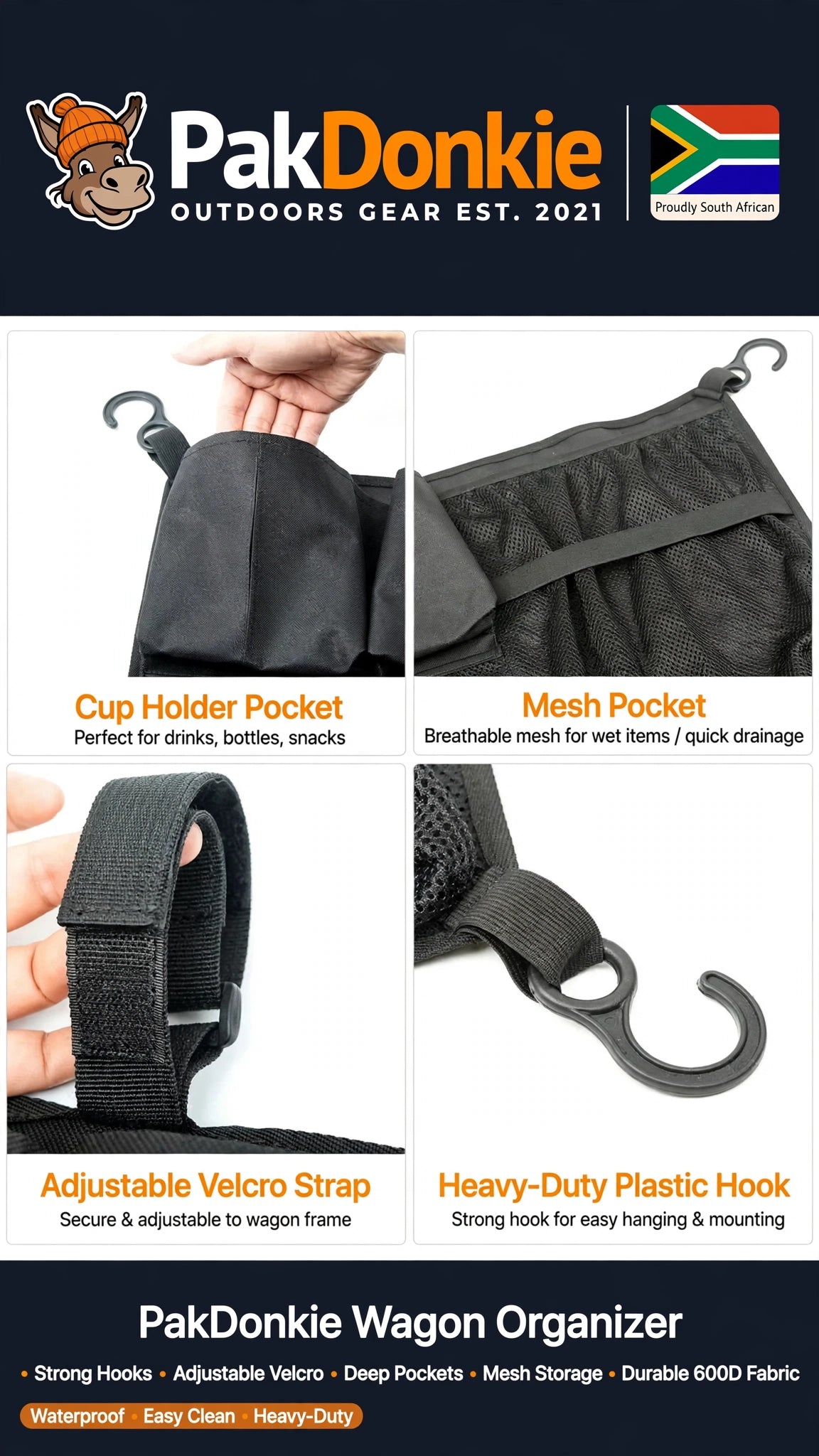 Black Cargo Net & Organiser for WONDERFOLD W-Series