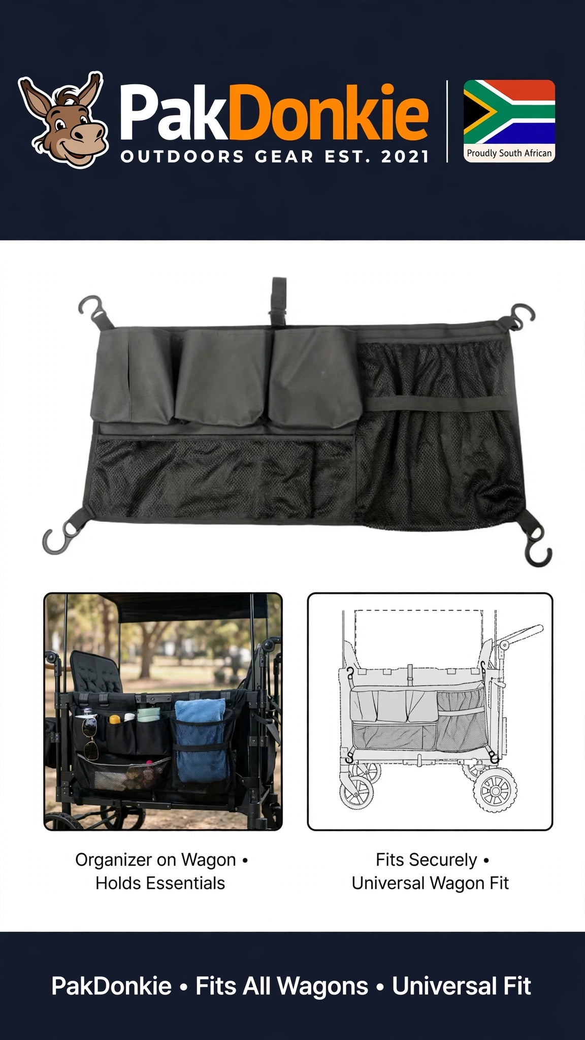 Black Cargo Net & Organiser for WONDERFOLD W-Series