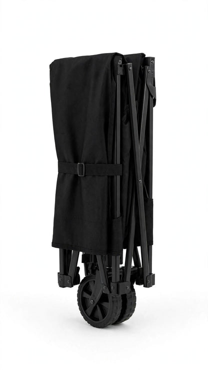 PAKDONKIE Black 150 L Folding Beach Trolley, 120 kg