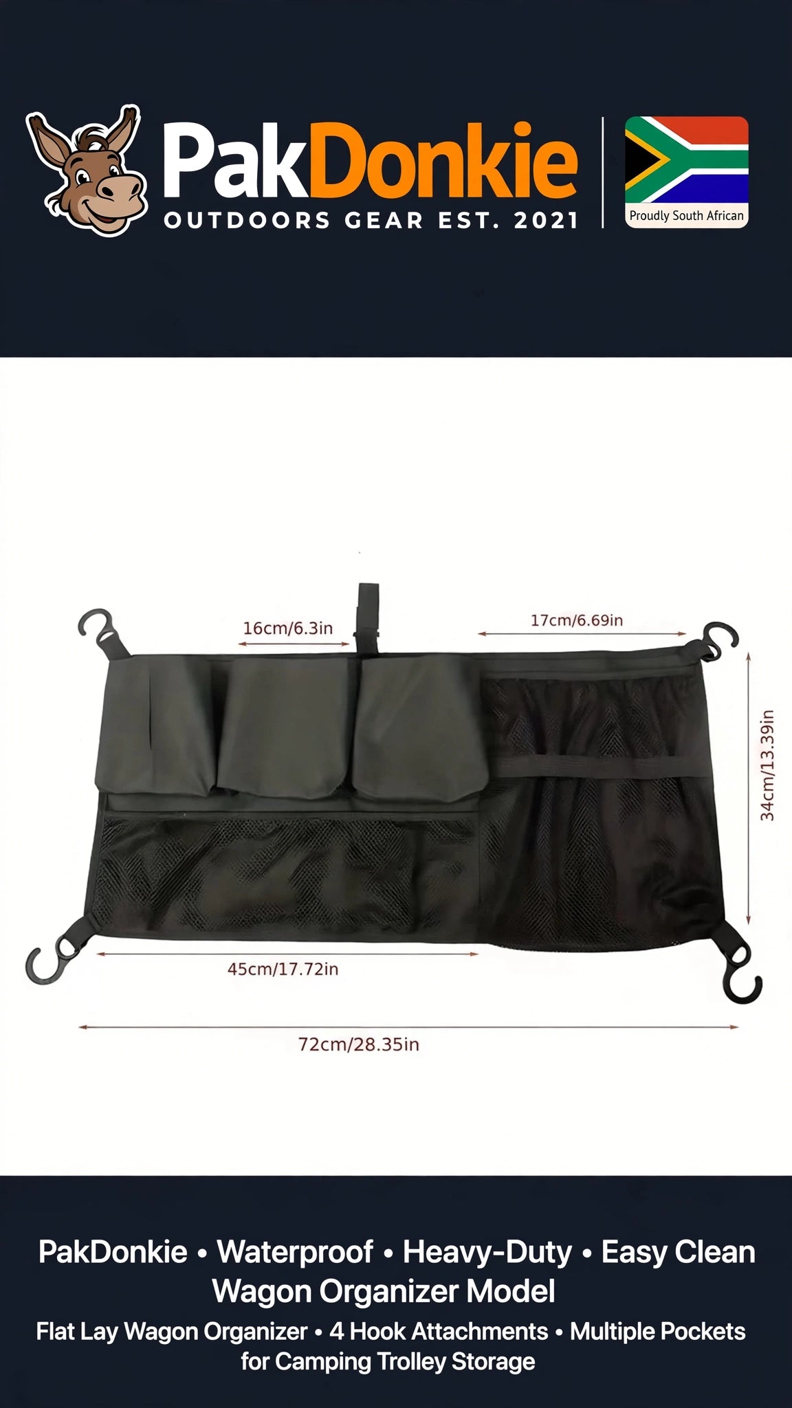 Black Cargo Net & Organiser for WONDERFOLD W-Series