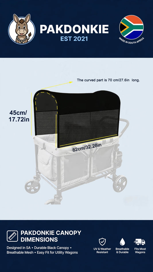 PAKDONKIE Camping Cart Sunshade Cover