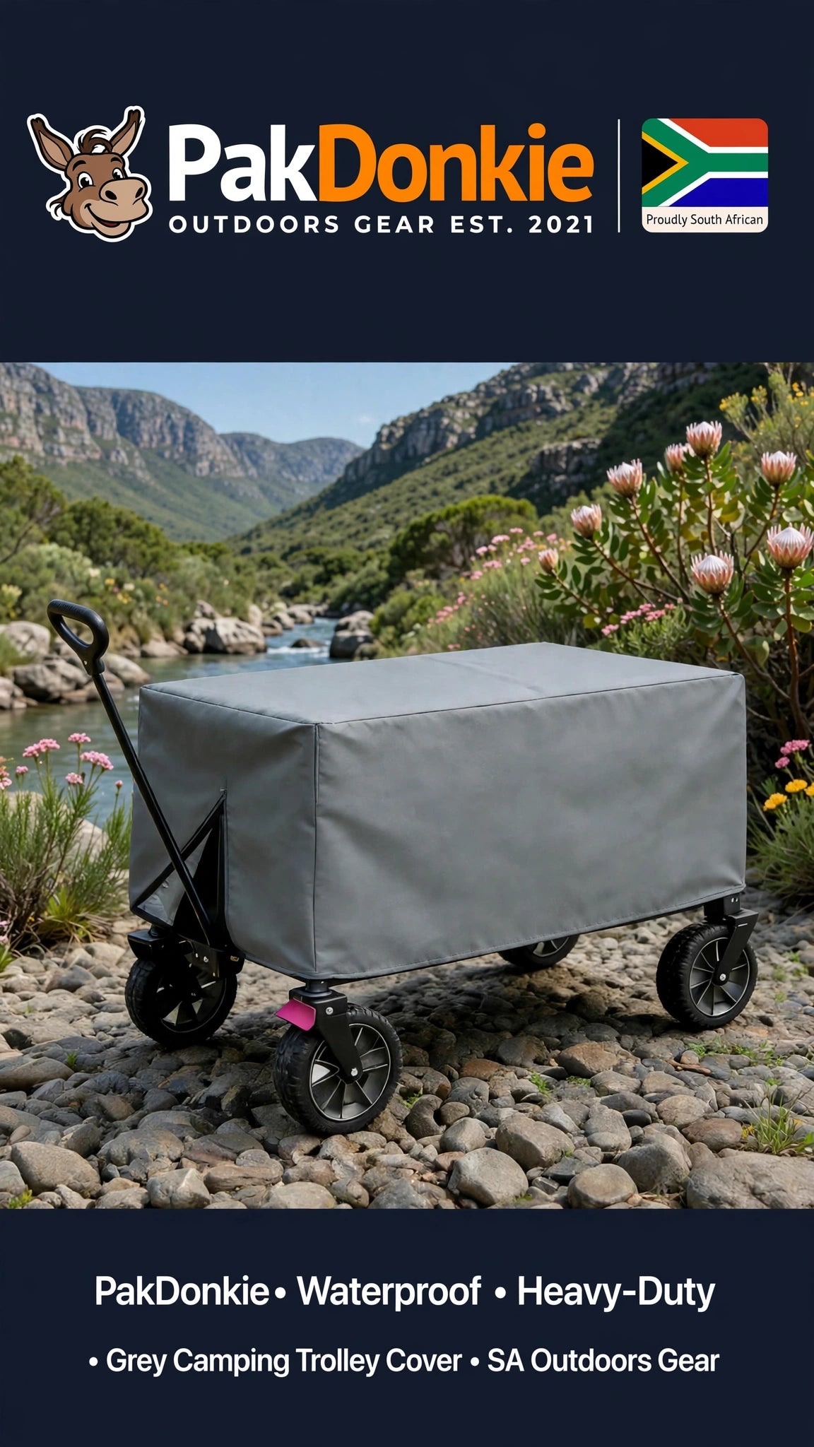 PAKDONKIE Foldable Utility Cart Cover