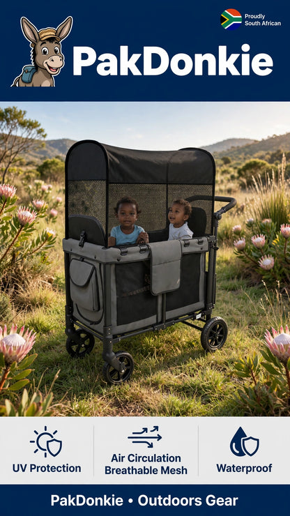 PAKDONKIE Camping Cart Sunshade Cover