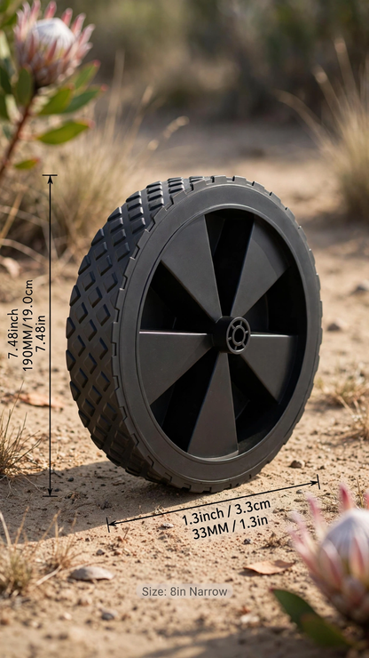 Narrow Wagon Replacement Wheels, Set of 2, 19 cm