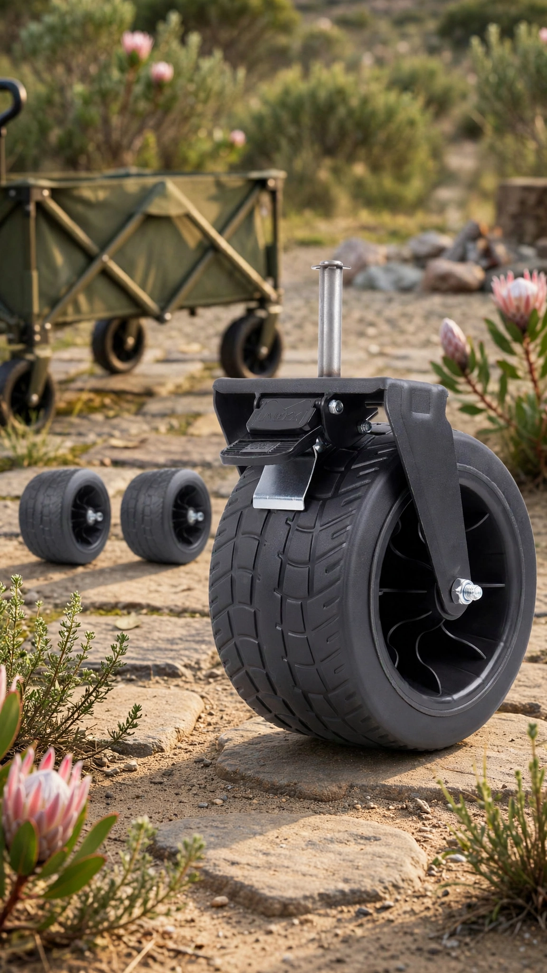 Solid Plastic Replacement Wheels for Wagons & Hand Carts
